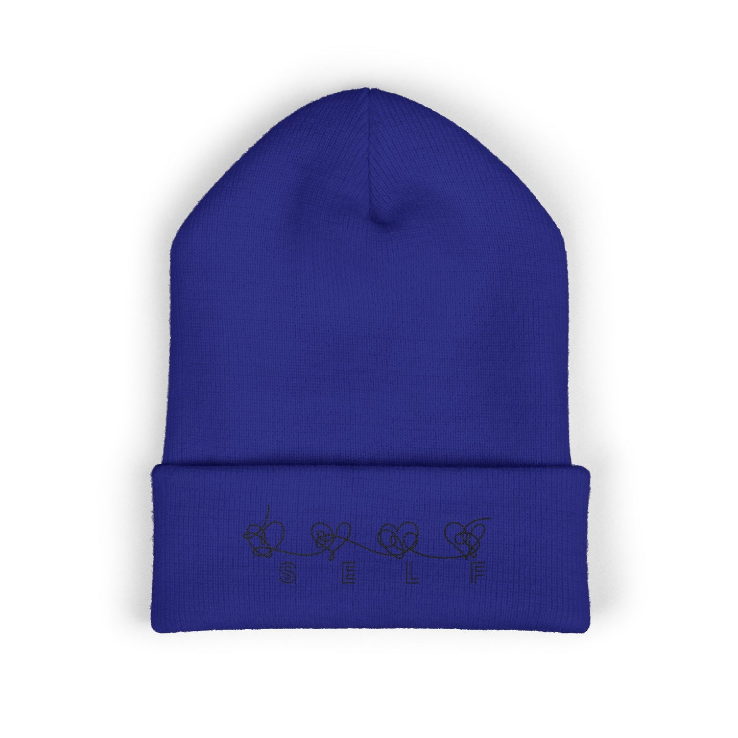 BTS Inspired Embroidered Beanie | "SELF" Butterfly Stitch Hat | ARMY K-pop Merch | Unisex Slouchy Winter Cap
