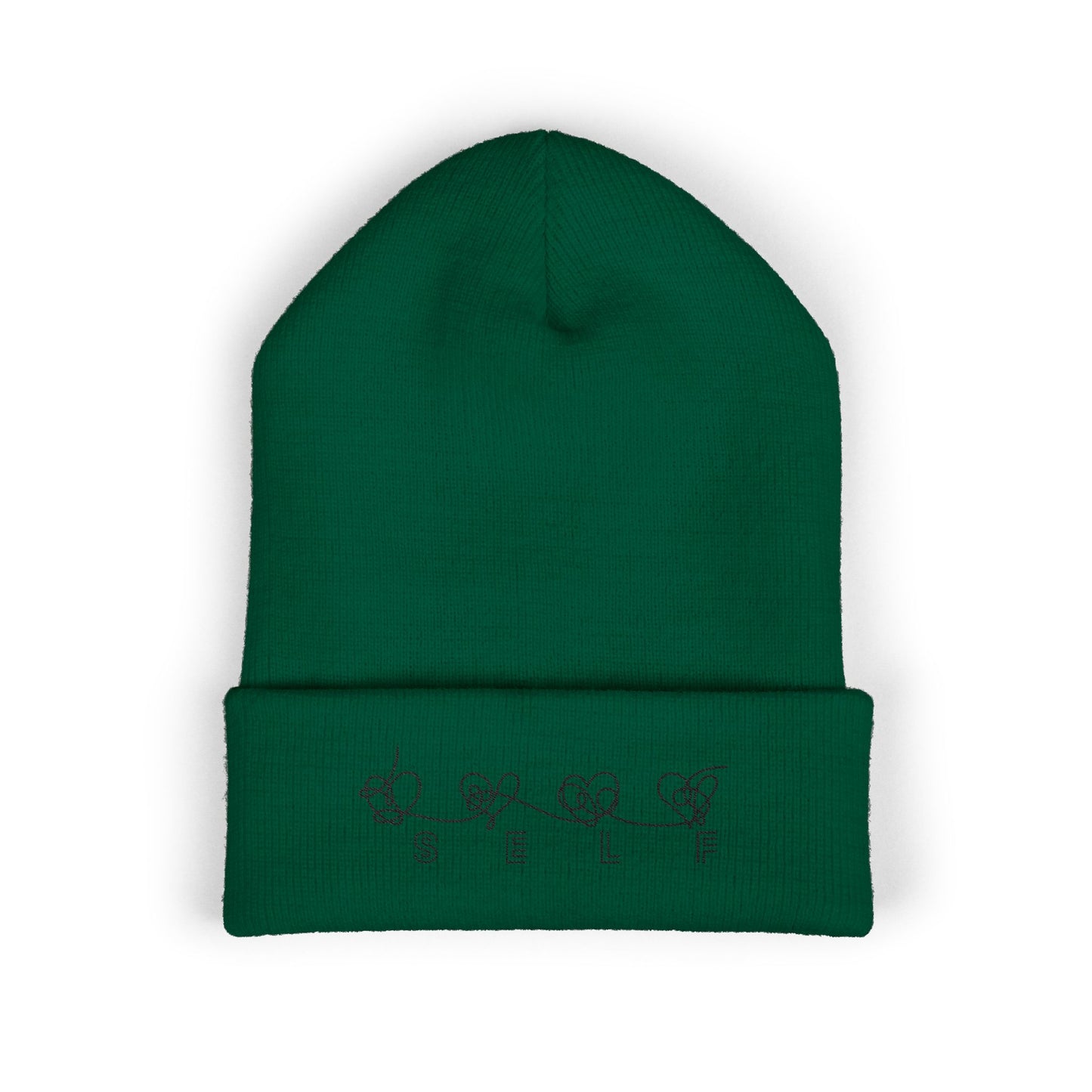 BTS Inspired Embroidered Beanie | "SELF" Butterfly Stitch Hat | ARMY K-pop Merch | Unisex Slouchy Winter Cap