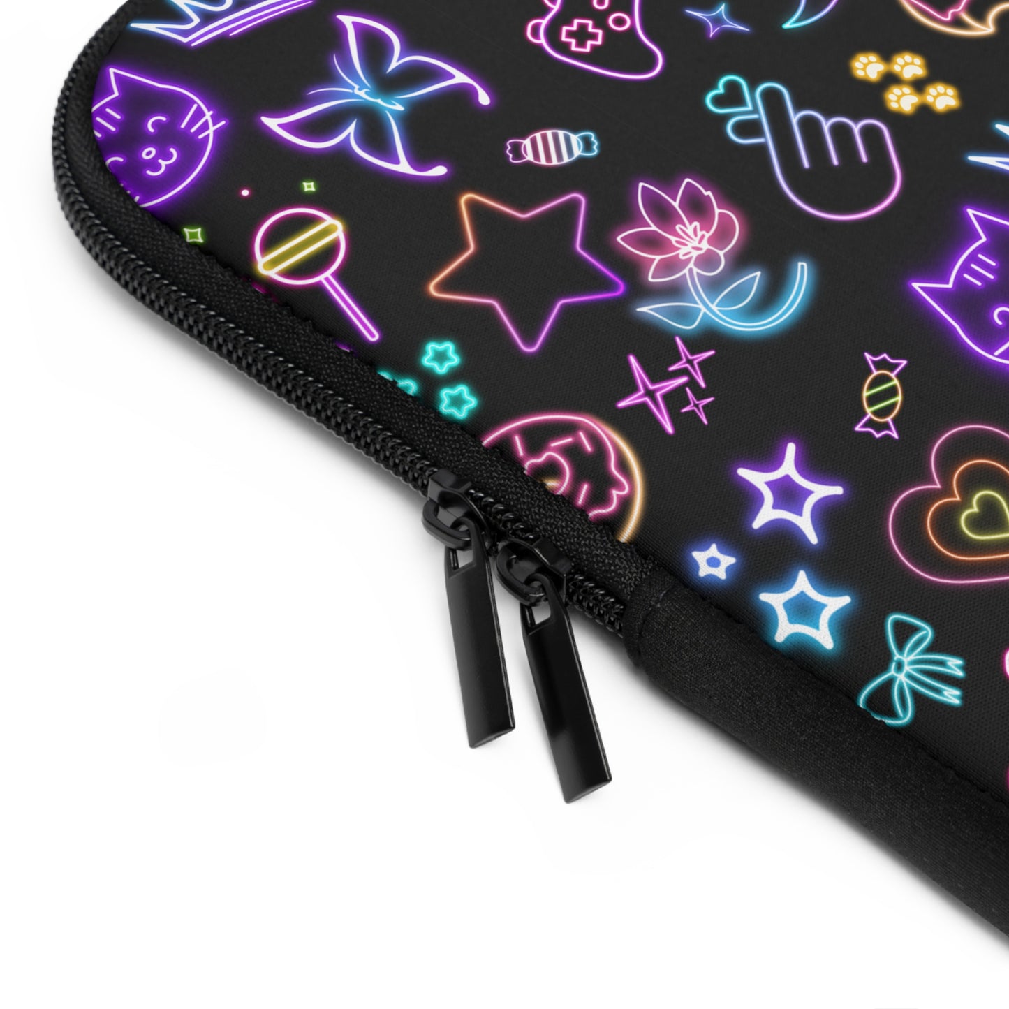 Neon Fun Laptop Sleeve, Cute Aesthetic Laptop Case, Gamer Sleeve, Unique Tech Accessory, Gift for Students, Vibrant Design,