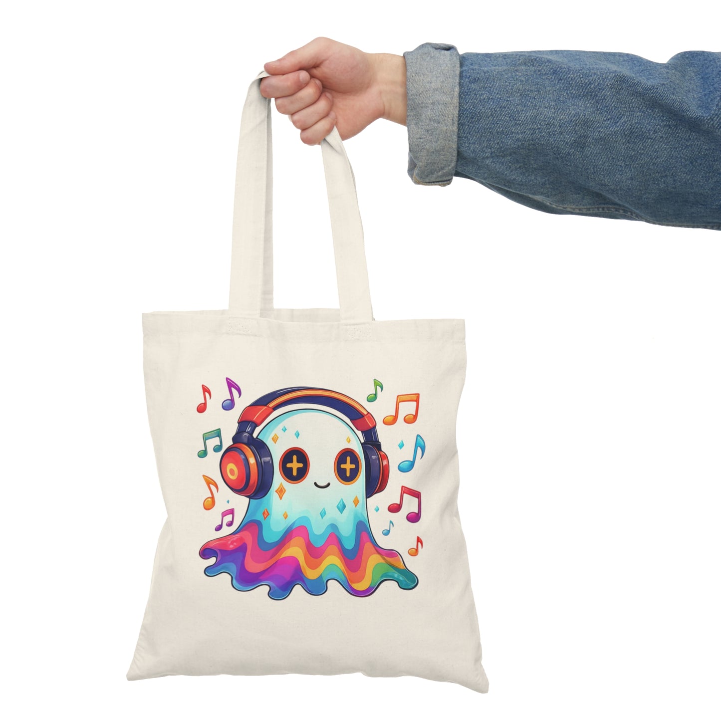 Halloween Musical Ghost Tote Bag