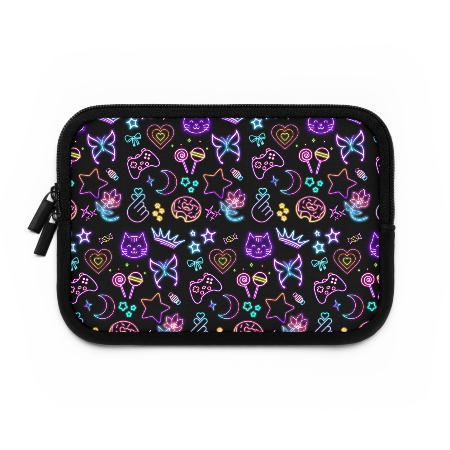 Neon Fun Laptop Sleeve, Cute Aesthetic Laptop Case, Gamer Sleeve, Unique Tech Accessory, Gift for Students, Vibrant Design,