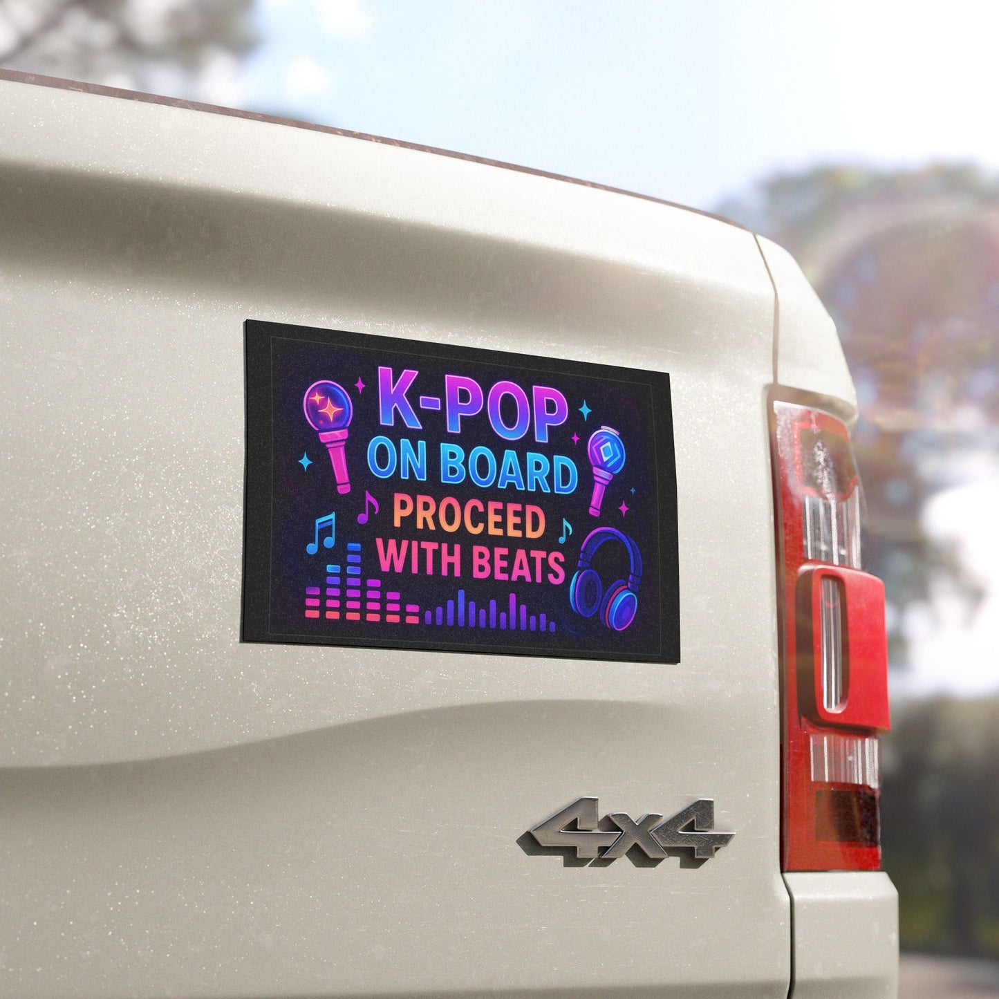 K-Pop On Board Car Magnet, Fun Auto Decor, Music Themed Gift, Trendy Vehicle Accessory, Cool Car Sign, K-Pop Fan Gift