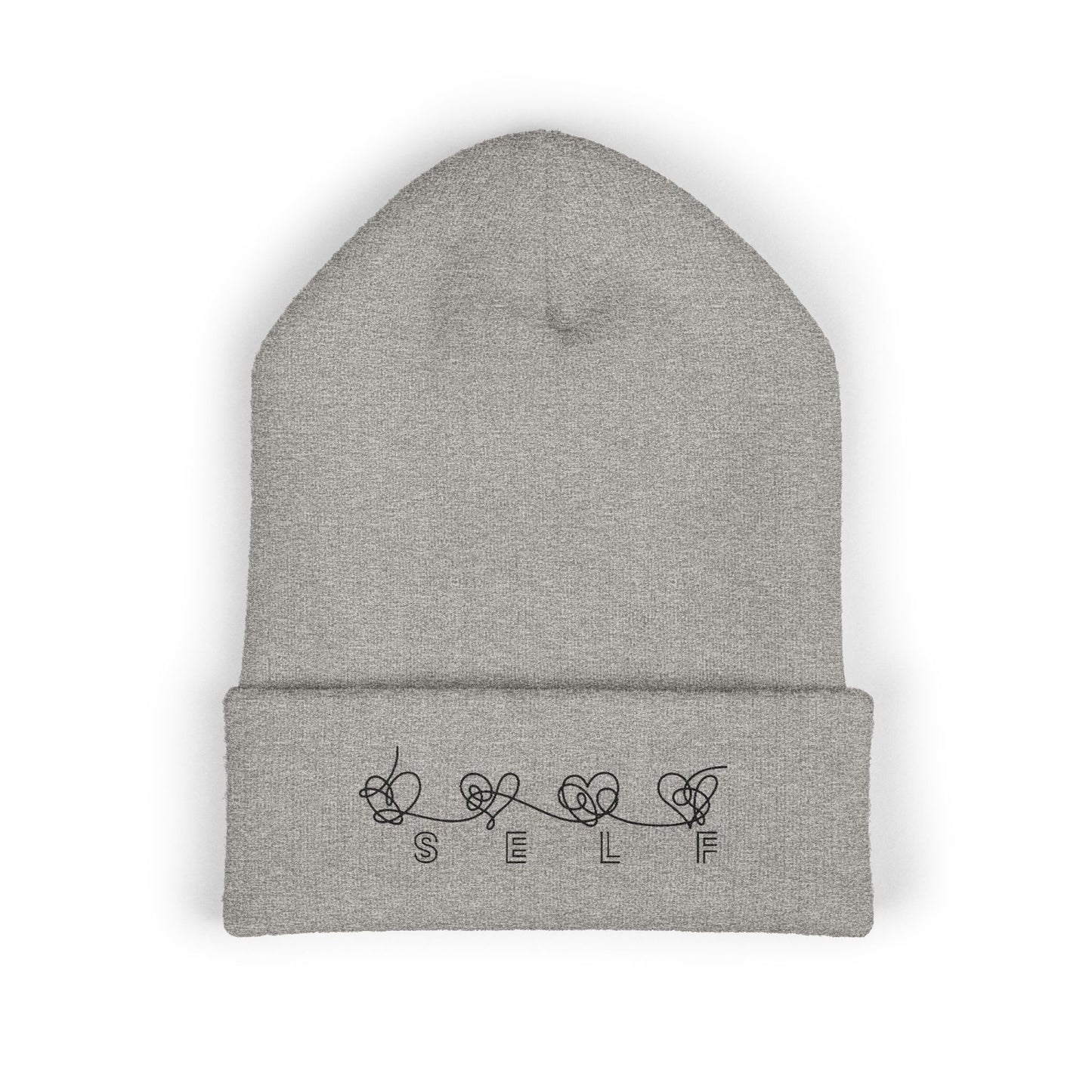 BTS Inspired Embroidered Beanie | "SELF" Butterfly Stitch Hat | ARMY K-pop Merch | Unisex Slouchy Winter Cap