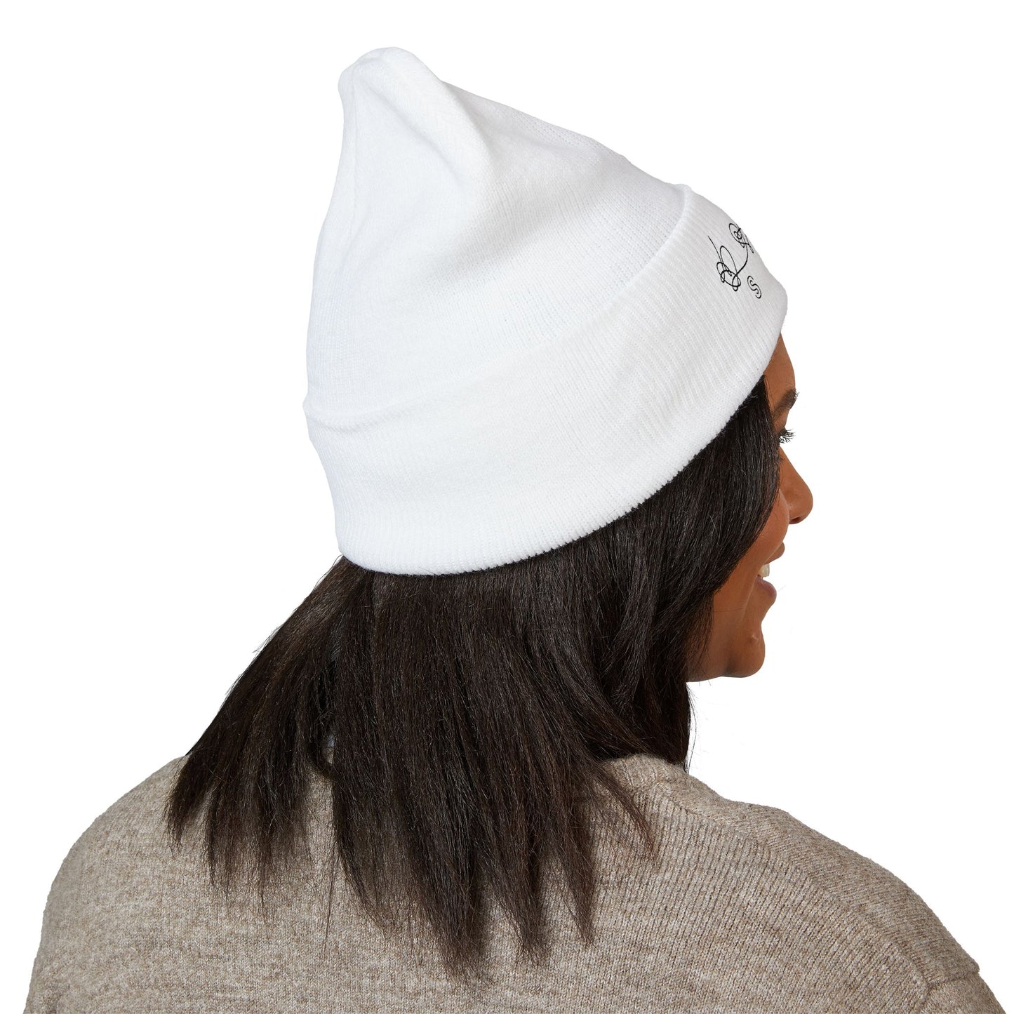 BTS Inspired Embroidered Beanie | "SELF" Butterfly Stitch Hat | ARMY K-pop Merch | Unisex Slouchy Winter Cap