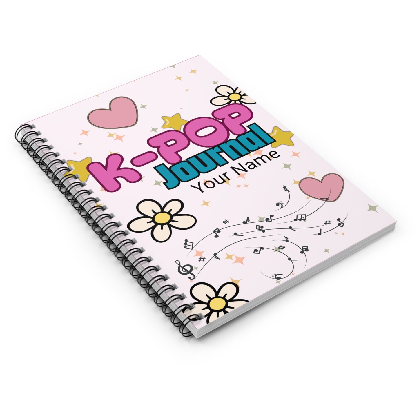 K-POP Spiral Notebook - Personalized Journal, Cute Stationery, School Supplies, Gifts for Fans, Music Lover's Diary