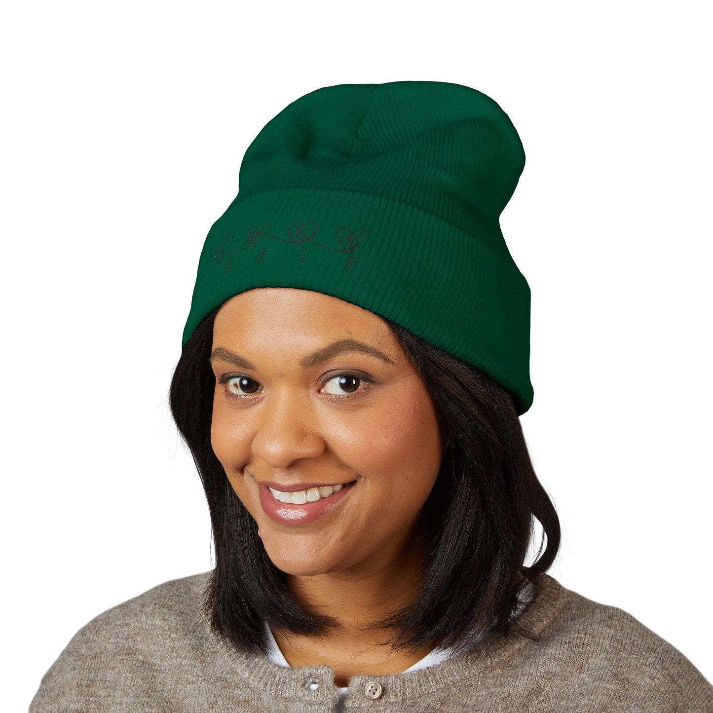 BTS Inspired Embroidered Beanie | "SELF" Butterfly Stitch Hat | ARMY K-pop Merch | Unisex Slouchy Winter Cap