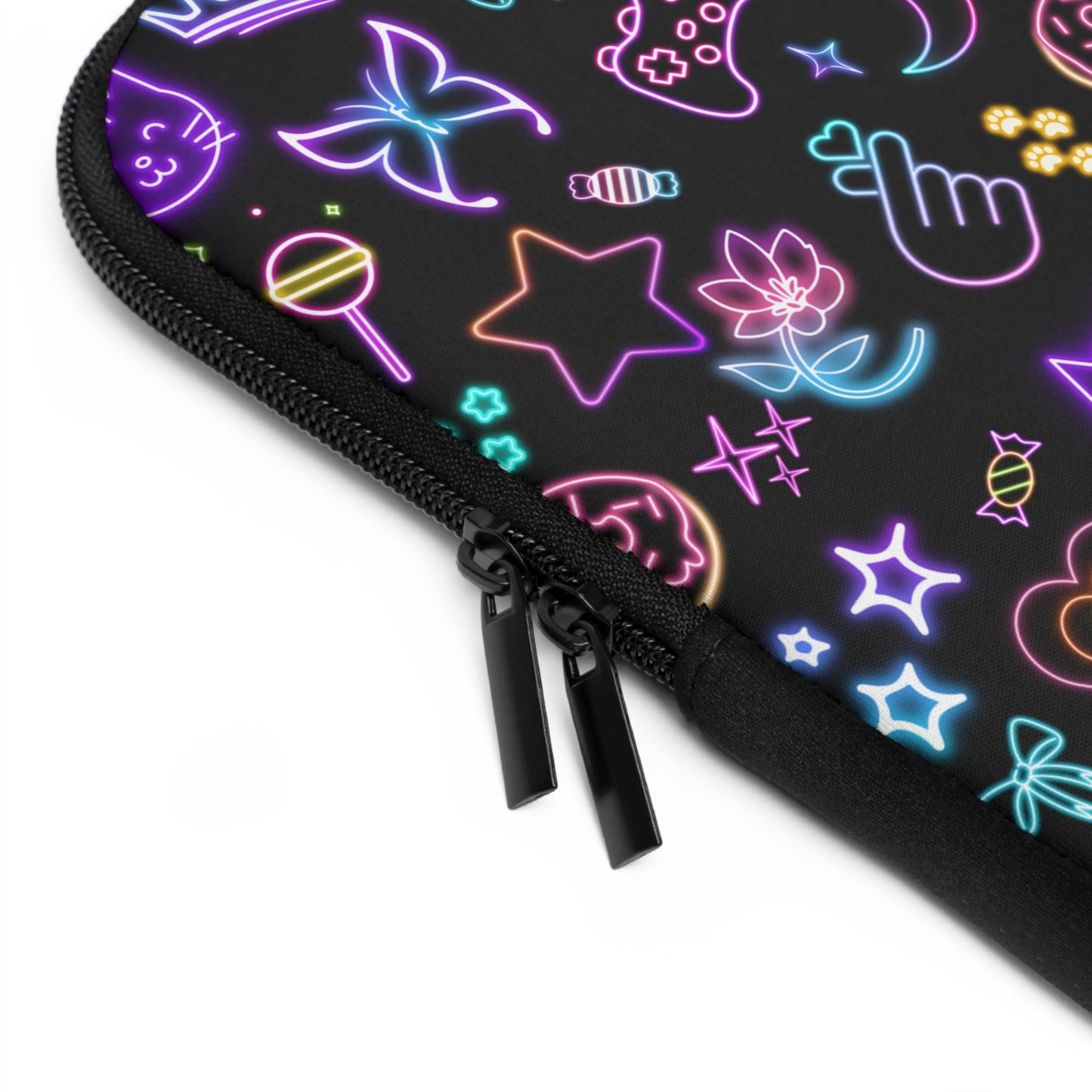 Neon Fun Laptop Sleeve, Cute Aesthetic Laptop Case, Gamer Sleeve, Unique Tech Accessory, Gift for Students, Vibrant Design,