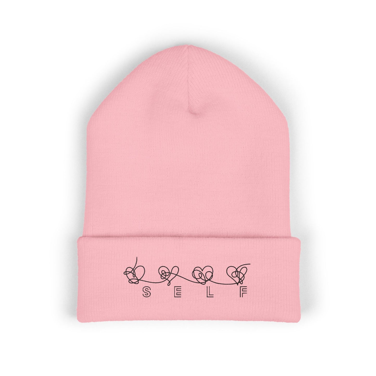 BTS Inspired Embroidered Beanie | "SELF" Butterfly Stitch Hat | ARMY K-pop Merch | Unisex Slouchy Winter Cap