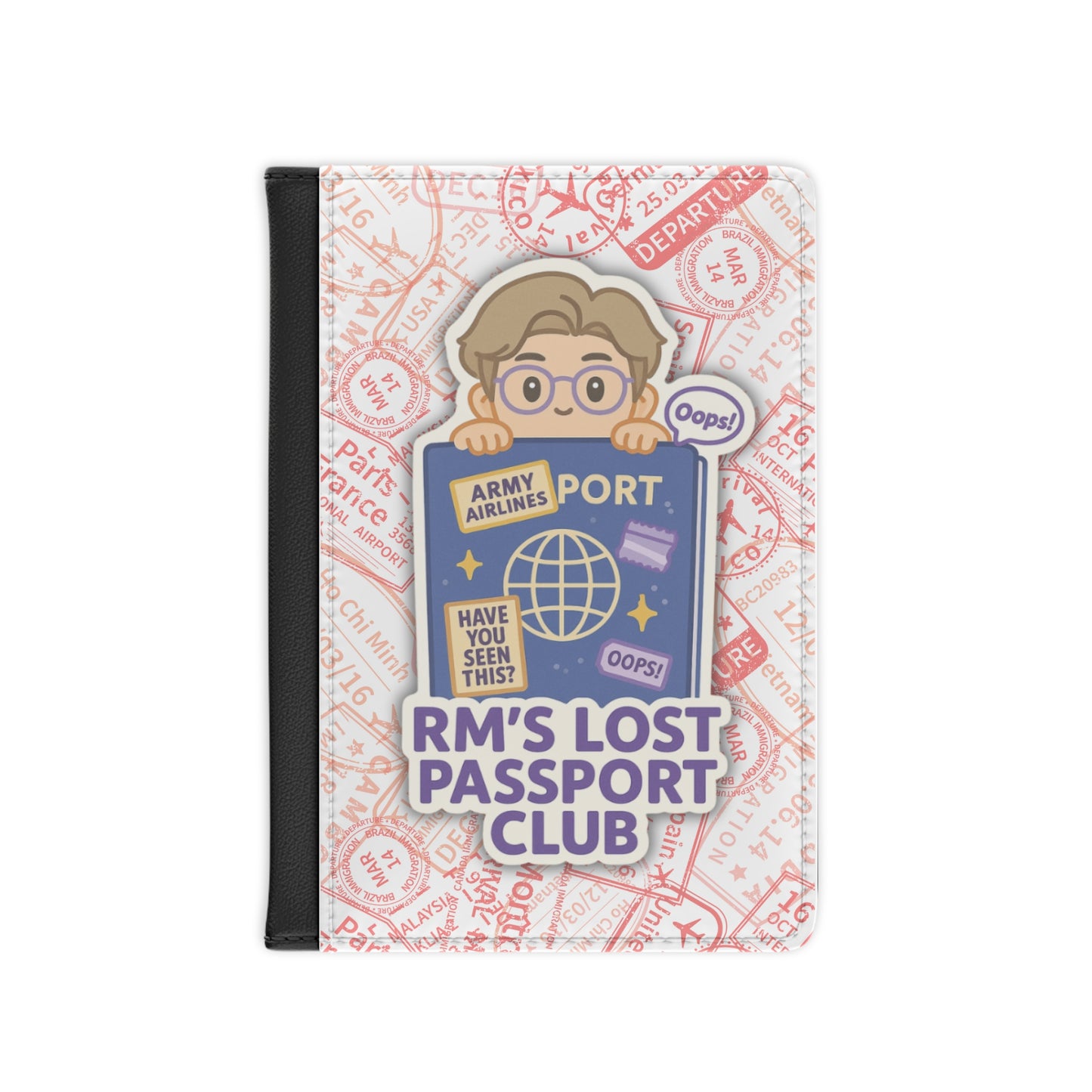 Cute Lost Passport Cover for Travelers, Travel Accessories, Gifts for Wanderlusters, Adventure Journal, Travel Present