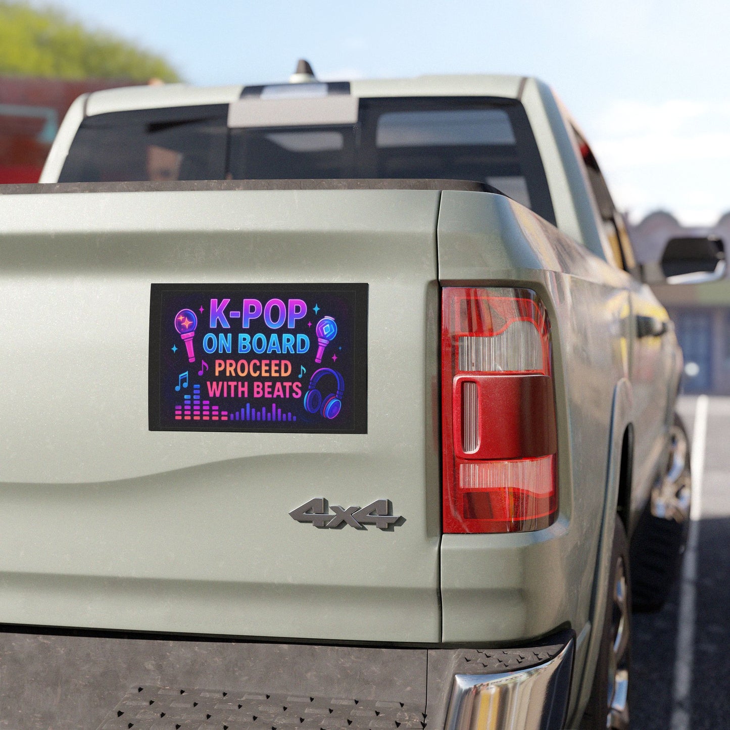 K-Pop On Board Car Magnet, Fun Auto Decor, Music Themed Gift, Trendy Vehicle Accessory, Cool Car Sign, K-Pop Fan Gift