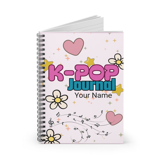 K-POP Spiral Notebook - Personalized Journal, Cute Stationery, School Supplies, Gifts for Fans, Music Lover's Diary