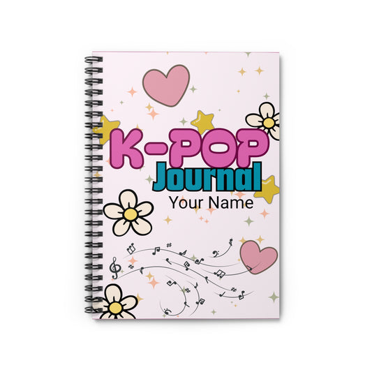 K-POP Spiral Notebook - Personalized Journal, Cute Stationery, School Supplies, Gifts for Fans, Music Lover's Diary