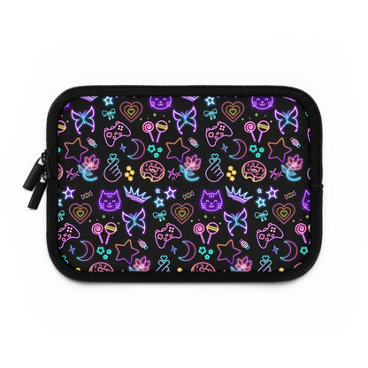 Neon Fun Laptop Sleeve, Cute Aesthetic Laptop Case, Gamer Sleeve, Unique Tech Accessory, Gift for Students, Vibrant Design,