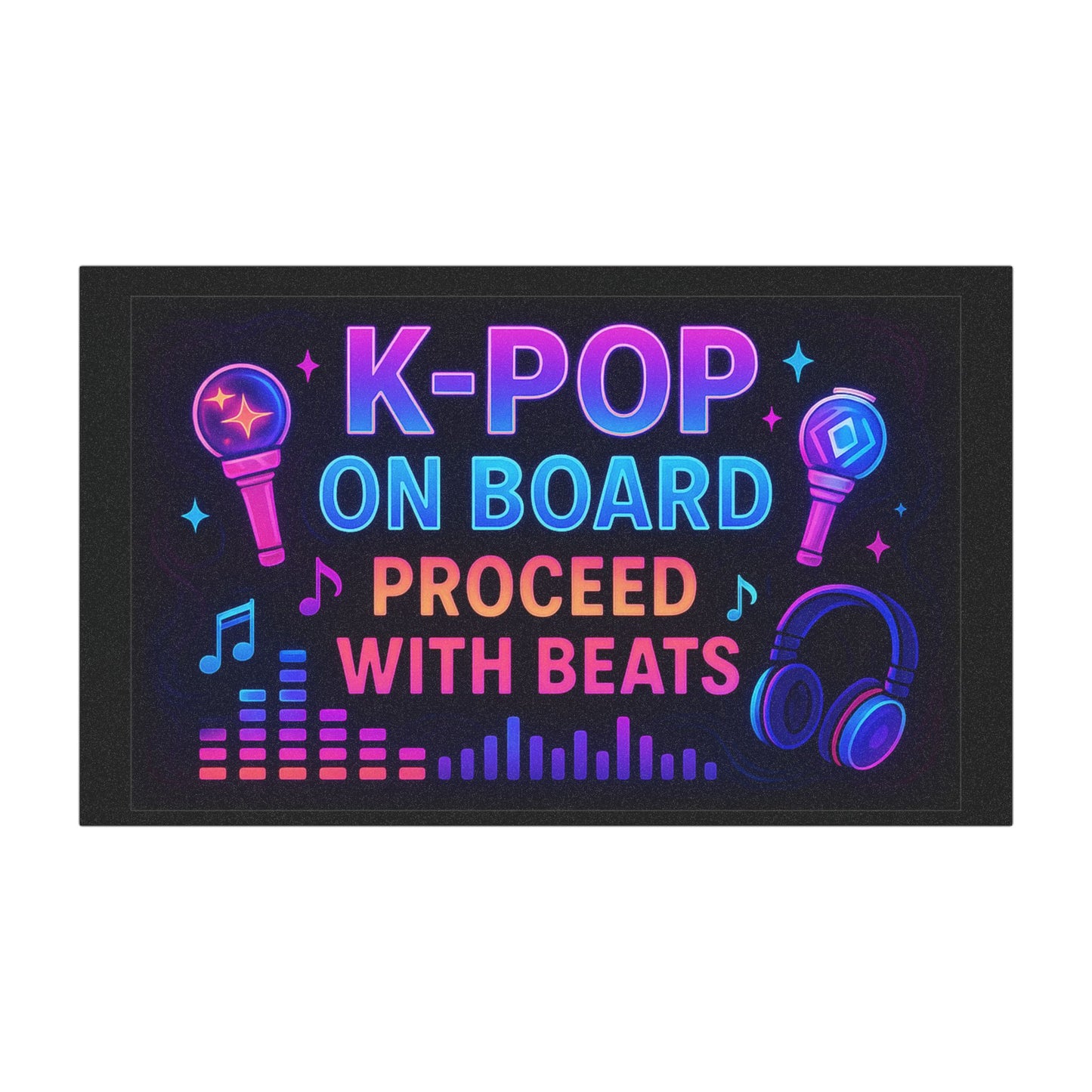 K-Pop On Board Car Magnet, Fun Auto Decor, Music Themed Gift, Trendy Vehicle Accessory, Cool Car Sign, K-Pop Fan Gift